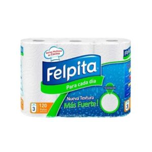 ROLLO DE COCINA FELPITA 3X40 PAÑOS